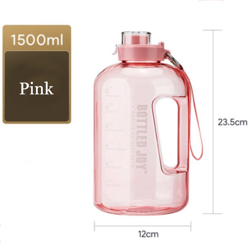 Frendorf | 1500ml große Kapazität Wasserflasche, mit breiter Öffnung, Tritan-Material & BPA-frei, zum Wandern, Fahren, Trainieren & mehr