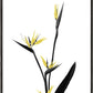 Blumen Minimal Schwarz und Gold 05