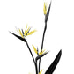 Blumen Minimal Schwarz und Gold 05