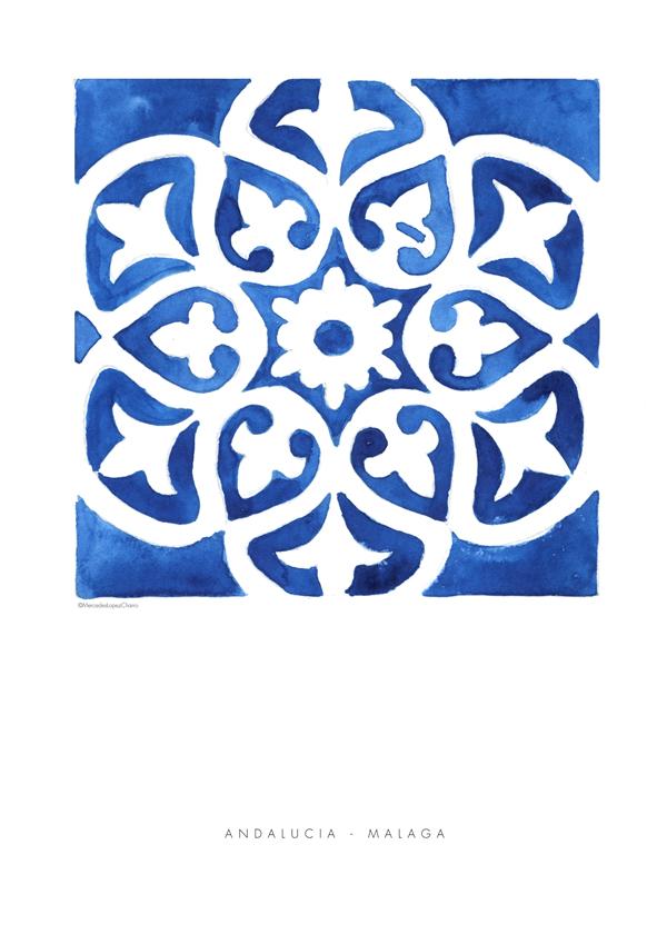Fliese Malaga blau