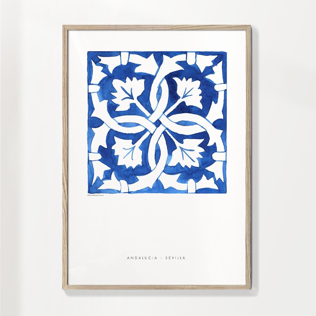Fliese Sevilla blau