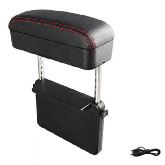 Frendorf | 3-in-1 Universelle Verstellbare Auto-Armlehnen-Aufbewahrungsbox, mit Armstütze, Kabellosem Laden & Gegenstandsaufbewahrung, für lange Fahrten (1STK)