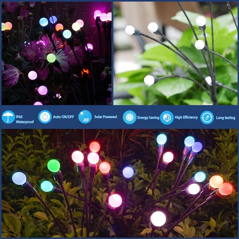 Solarbetriebene Glühwürmchen-Gartenleuchte