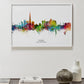 Dubai Skyline mehrfarbig