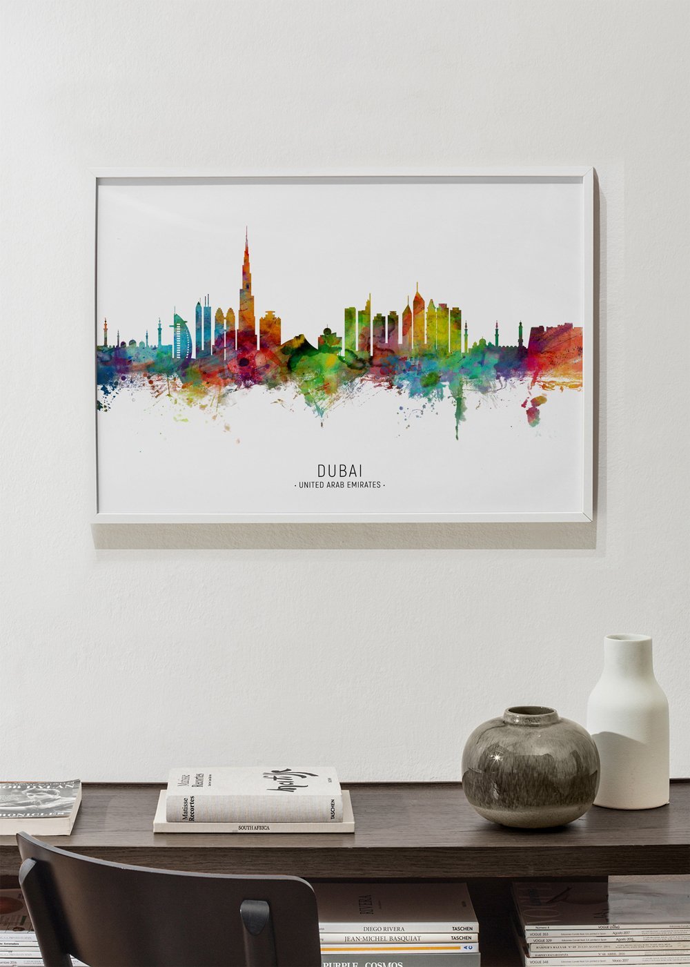 Dubai Skyline mehrfarbig