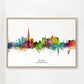 Dubai Skyline mehrfarbig