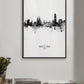Barcelona Skyline Schwarz und Weiß