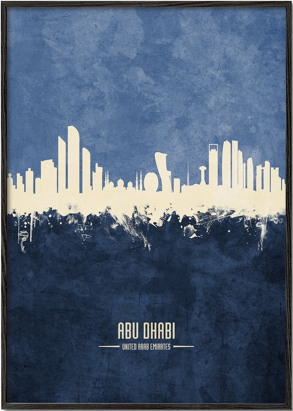 Abu Dhabi Skyline blue