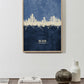Abu Dhabi Skyline blue