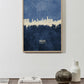 Málaga Skyline blue