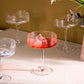 Rippierte Coupe Cocktailgläser - Set von 6