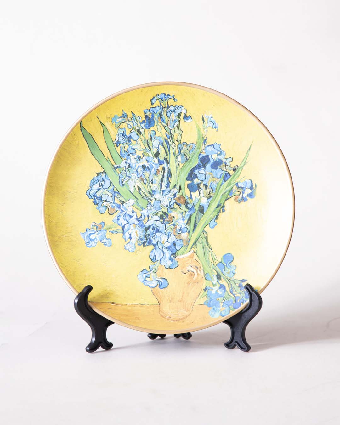 Frendorf | Irisverra 'Iris' Dekoteller | Vincent van Gogh Ölgemälde | Hochwertiges Porzellan | 10 Zoll Wanddeko