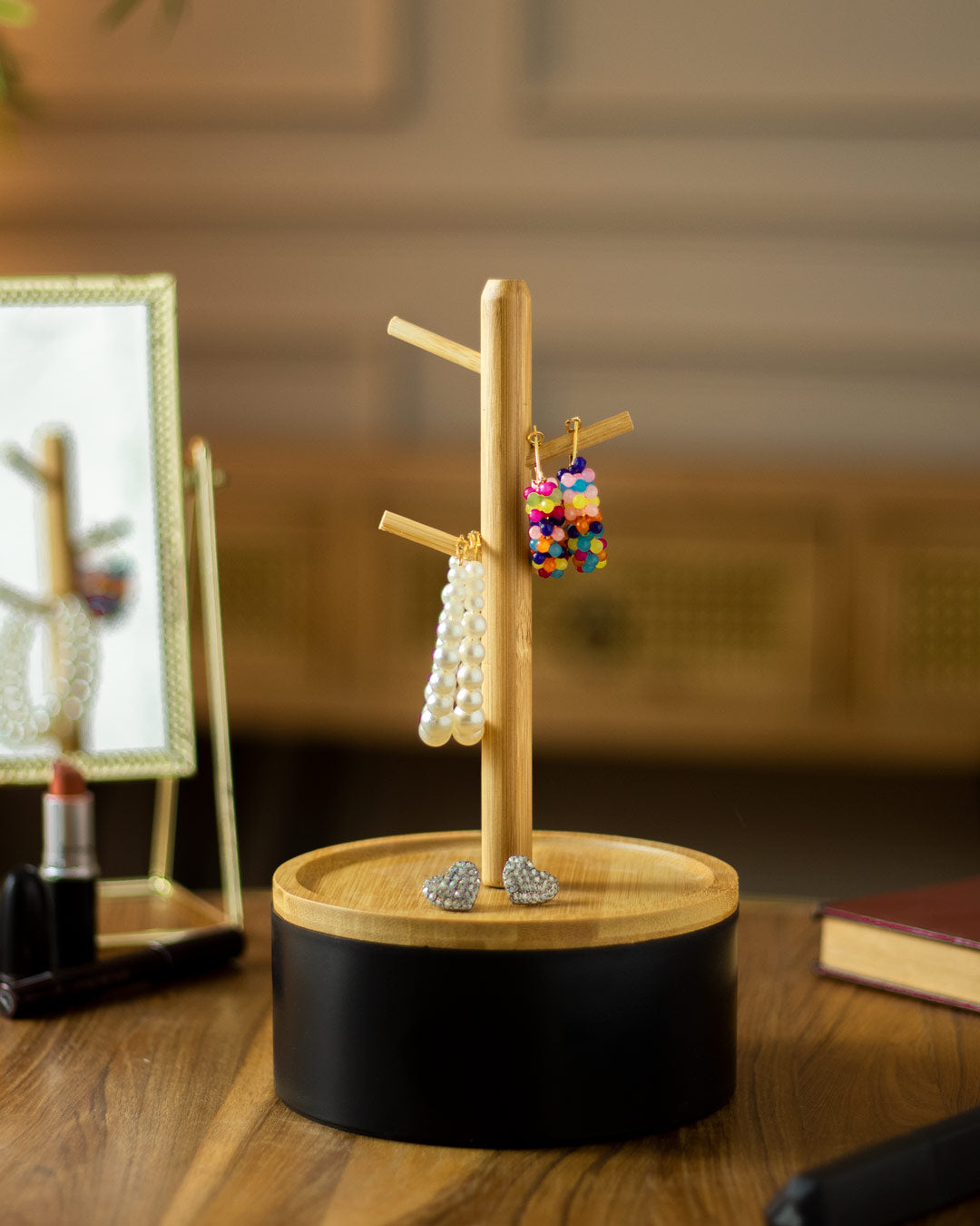 Frendorf | Branchora Baumzweig Schmuckhalter | Elegantes Design | Praktische Schmuckaufbewahrung | Schwarz