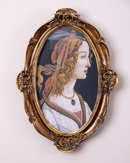 Frendorf | Antikes Gold Ovaler Bilderrahmen