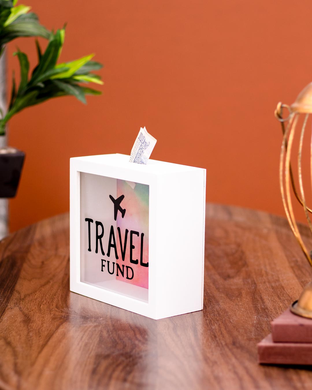 Frendorf | Fundivia Reise Sparbox | Dekorative Geldbank | Sparen für den nächsten Urlaub | Hochwertiges Design