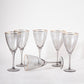 Frendorf | RiberaSmoke Gerippte Weingläser im Rauchglas-Look | Set aus 6 | Elegante Gläser für besondere Anlässe