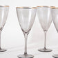 Frendorf | RiberaSmoke Gerippte Weingläser im Rauchglas-Look | Set aus 6 | Elegante Gläser für besondere Anlässe