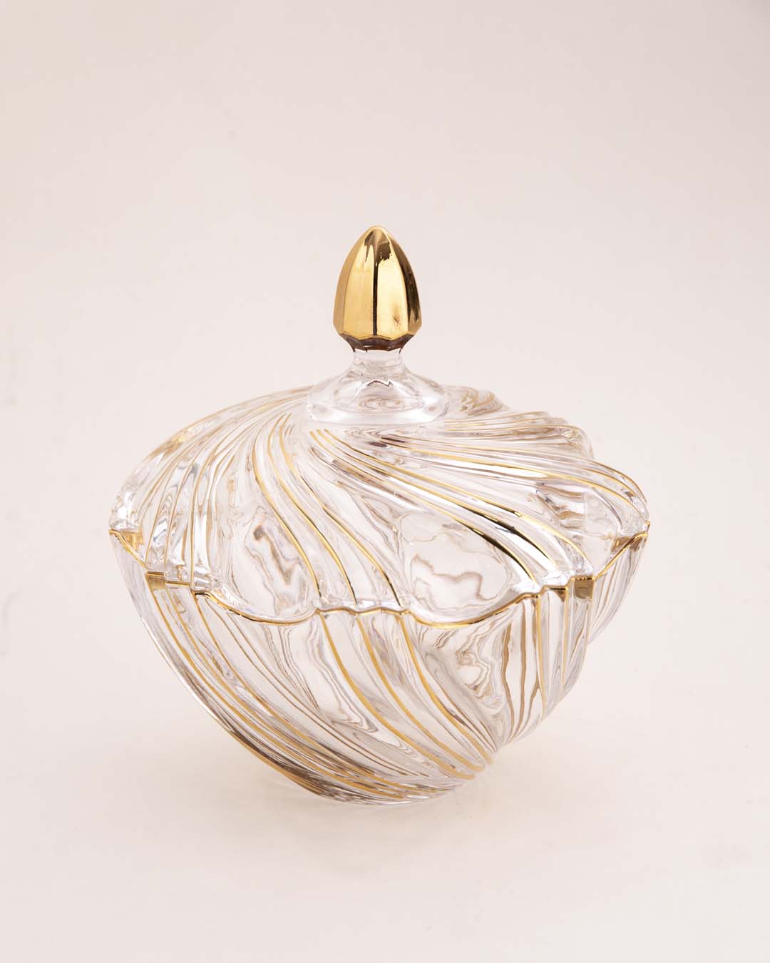 Spiral Winds Kristallglas Bonbon Glas mit Deckel