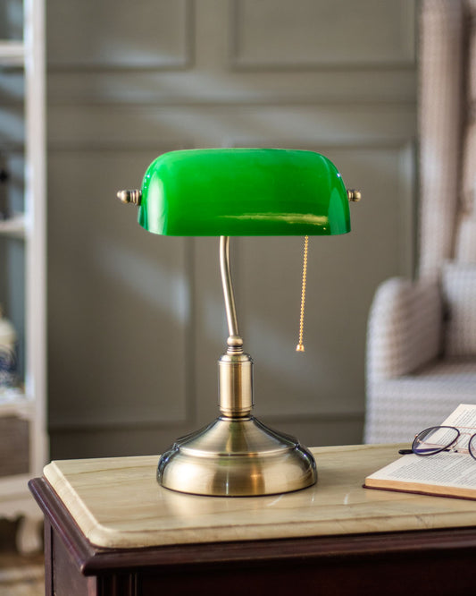 Klassische Bankierlampe