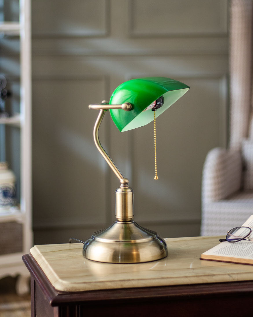 Klassische Bankierlampe