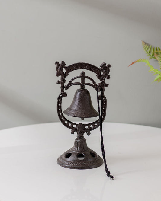 Frendorf | BellCharm Rustikale Gusseisen Tischglocke | Nostalgisches Design | Dekoration & Funktion für Zuhause
