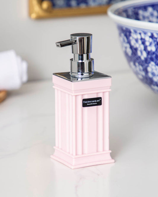 Frendorf | BlushPress Seifenspender | Modernes & Klassisches Design | Hochwertige Materialien | Rosa