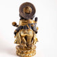 Stehende Ganesha Statue - Schwarz & Gold