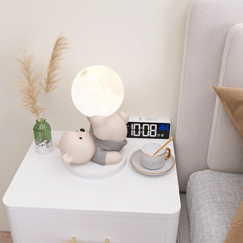 Frendorf | MoonBear Touch Lampe | LED Nachtlicht Teddybär | Stimmungslicht & Kinderzimmer Dekoration