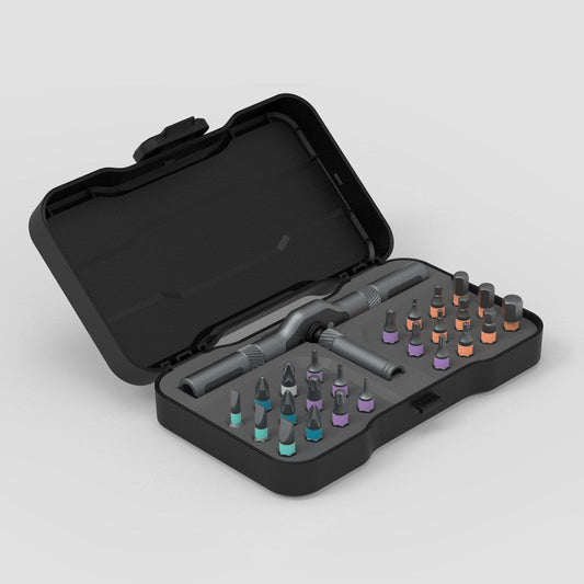 Frendorf | 24-in-1 Multifunktions-Ratschenschraubendreher Set, mit Legierungsbits & Magnetadsorption, für professionelle Nutzung, Zuhause, Arbeit, DIY & mehr