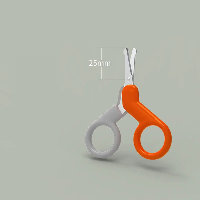 Frendorf | Baby Nagelschere mit Sicherheitskopf – Abgerundete Schere für Neugeborene