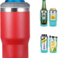 Frendorf | 4 in 1 Edelstahl Dose-/Flaschenisolator, 14Oz Zwei-Wege-Deckel SUS Isolierte Dose Kühler, Bierflaschenhalter (Schwarz)