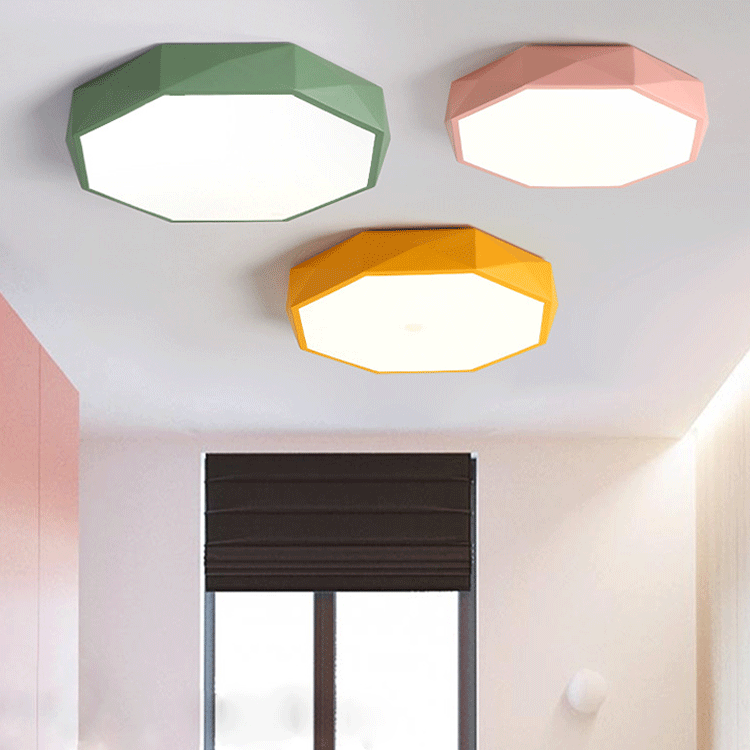 Frendorf | LumaGem Nordic LED Deckenleuchte | Diamant-Design | Acryl & Eisen | Dimmbares Licht | Moderne Beleuchtung