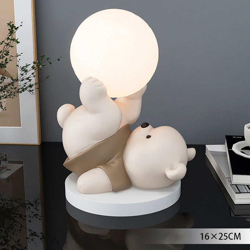 Frendorf | MoonBear Touch Lampe | LED Nachtlicht Teddybär | Stimmungslicht & Kinderzimmer Dekoration