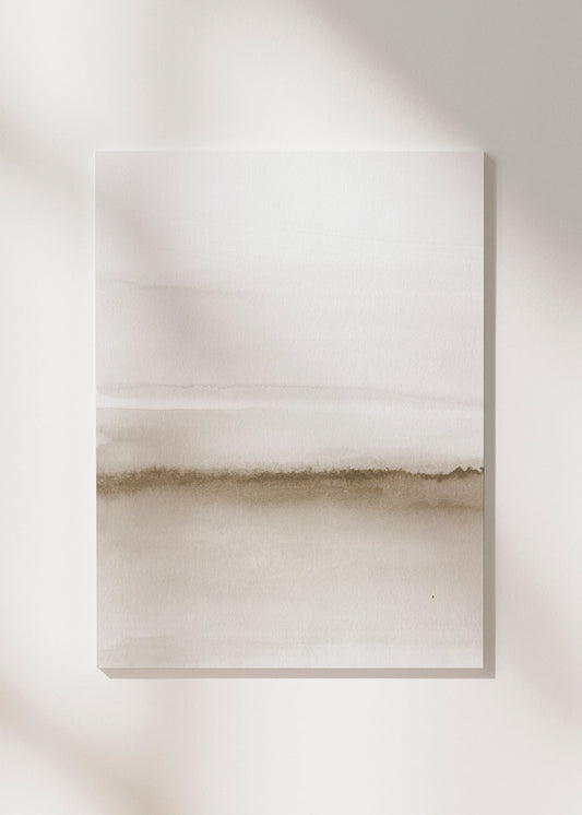 Frendorf | Leinwand Aquarell Landschaft N 47 Beige Töne 1/2