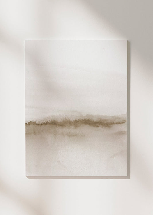 Frendorf | Leinwand Aquarell Landschaft N 47 Beige Töne 2/2
