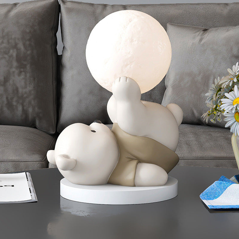 Frendorf | MoonBear Touch Lampe | LED Nachtlicht Teddybär | Stimmungslicht & Kinderzimmer Dekoration