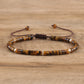 Frendorf | Geflochtenes Armband mit 2,4 mm Naturstein-Rollern – Seraphina