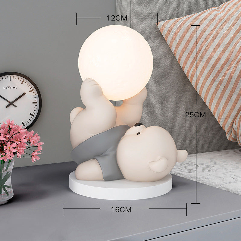 Frendorf | MoonBear Touch Lampe | LED Nachtlicht Teddybär | Stimmungslicht & Kinderzimmer Dekoration