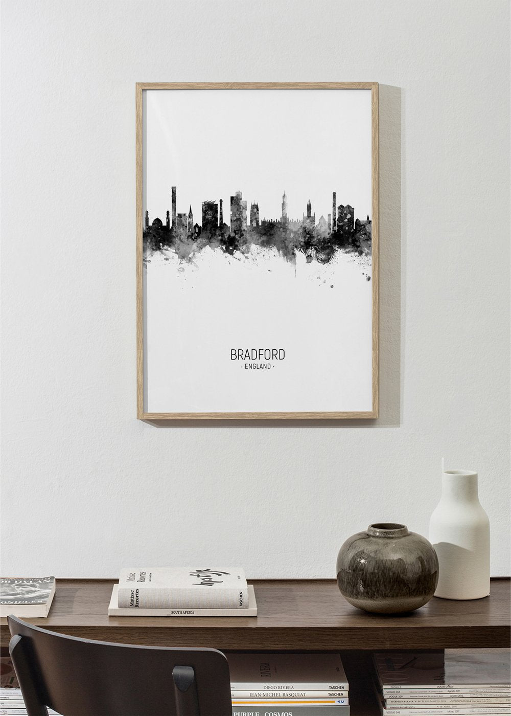 Bradford Skyline schwarz und weiß