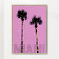 Grafik Kunst PALMEN MIAMI pink