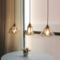 Frendorf | Geometra Vintage Pendelleuchte | Japanisches Design | Kupfer & Glas | Elegante Hängeleuchte