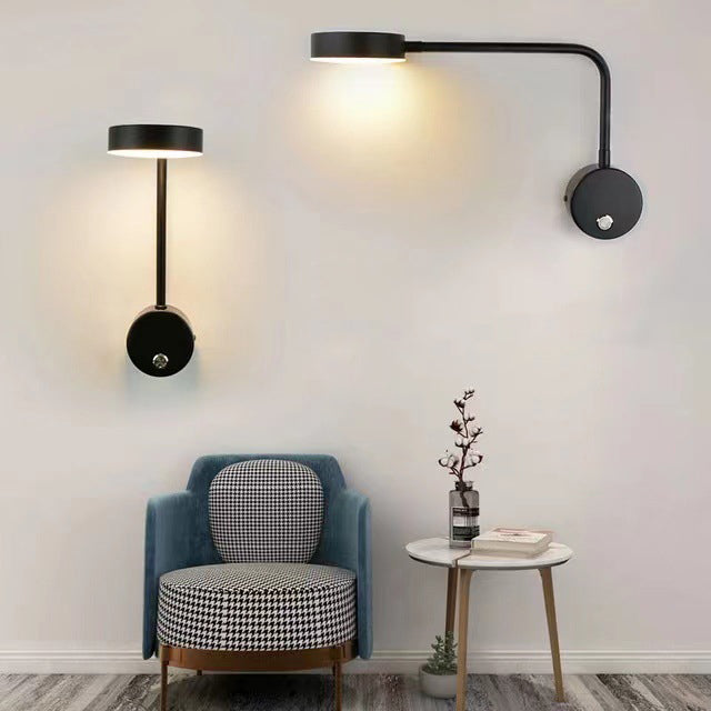Modern minimalist einfarbige mit drehbarem LED-Wandstrahler lampe