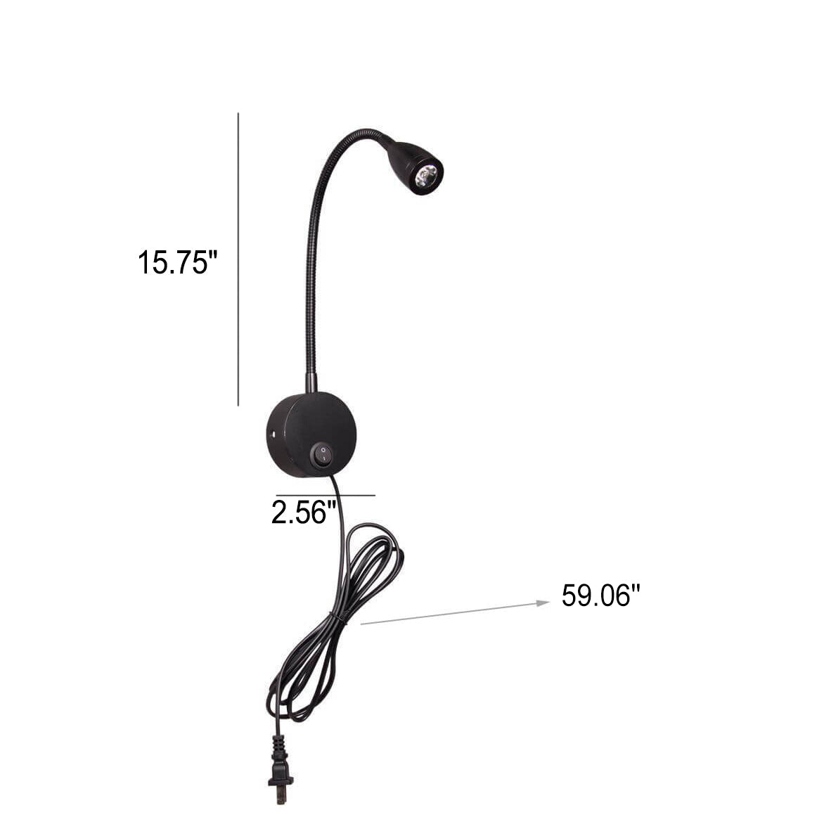 Moderne einfache Hose Spotlight drehbare LED Lese-Wandleuchte Lampen