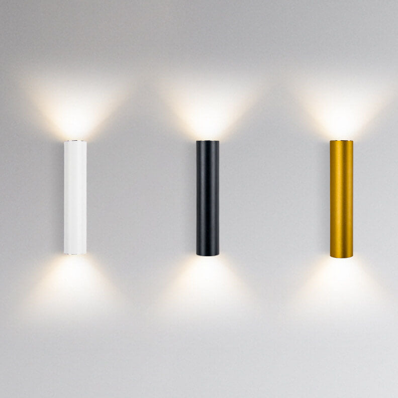 Frendorf | LightVibe Aluminium Wandleuchte Zylinder | 2-flammig | Modernes Design | Innen & Außen