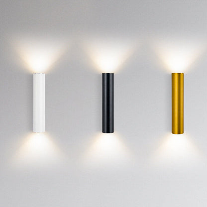 Frendorf | LightVibe Aluminium Wandleuchte Zylinder | 2-flammig | Modernes Design | Innen & Außen