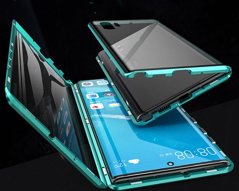 Frendorf | Magnetisches gehärtetes Glas doppelseitige Telefonhülle für Samsung