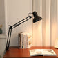 Moderne minimalistische ausziehbare Tischlampe mit langem Arm und Clip aus ABS mit 1 Licht für das Schlafzimmer