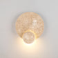 Frendorf | Travura Japanische Travertin-Wandleuchte | Runde LED-Lampe | Warmes Licht für Schlafzimmer | Stilvolles Design