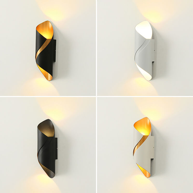 Frendorf | Spiranova Doppelkopf LED Wandleuchte | Nordic Spiral Design | Aluminium Spotlicht | Moderne Beleuchtung
