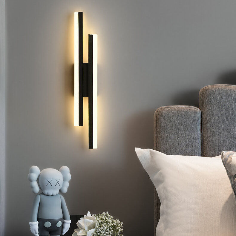 Frendorf | LuxLine Moderne LED Wandlampe | Minimalistisches Design | Eisen & Acryl | Dimmbares Licht